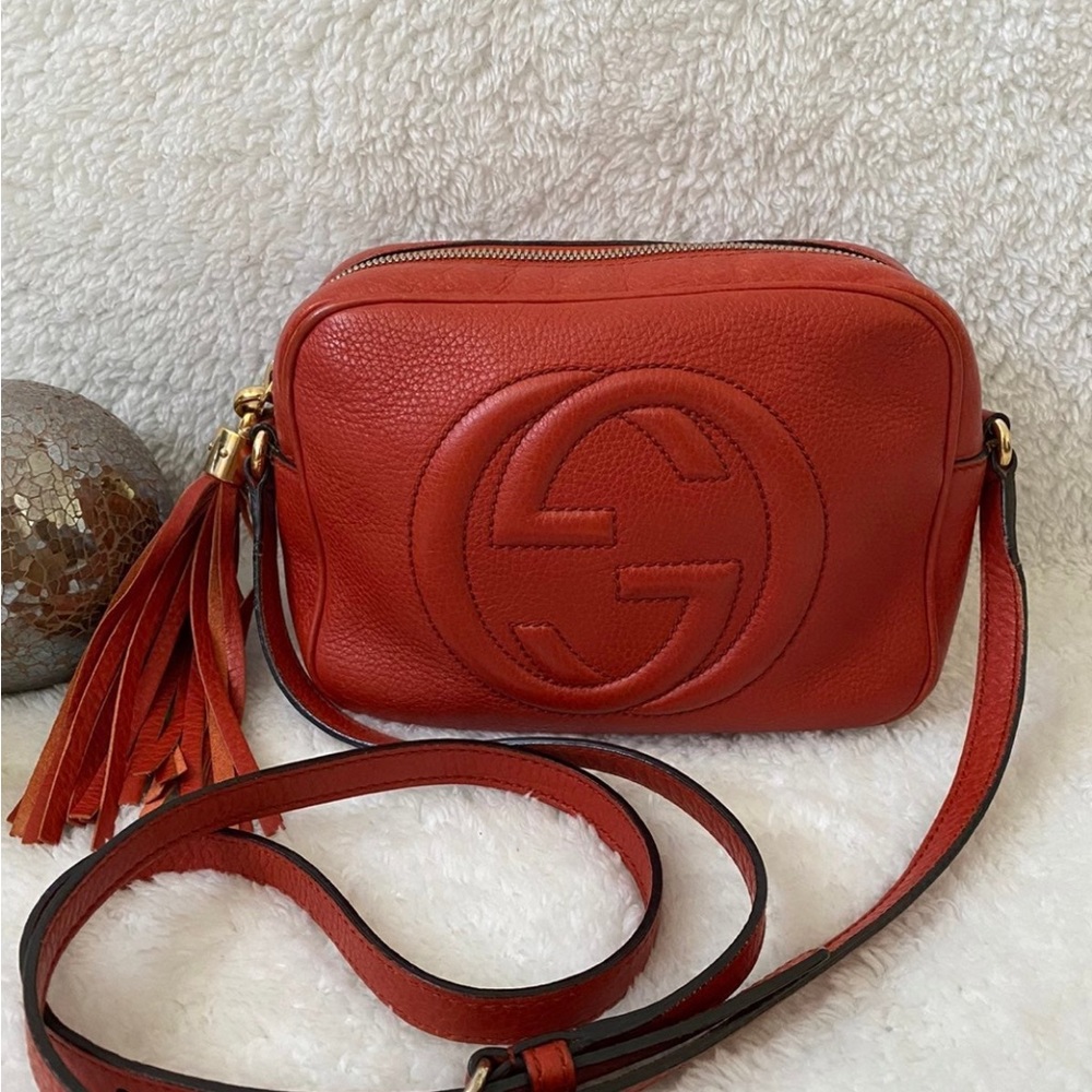 Authentic Gucci Soho Disco Bag (beautiful Red)